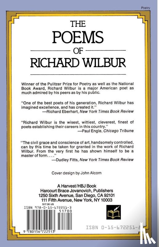 Wilbur, Richard - The Poems of Richard Wilbur