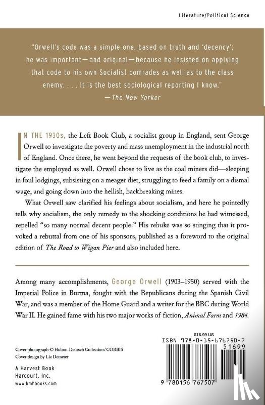 Orwell, George - The Road To Wigan Pier