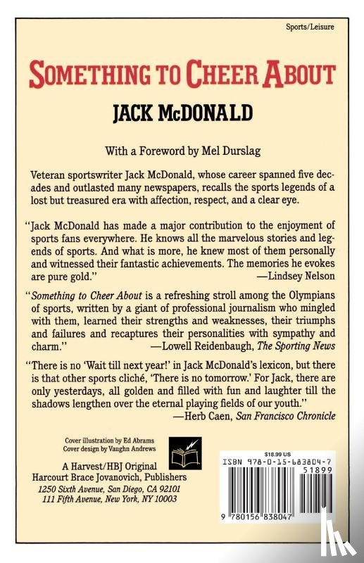 McDonald, Jack - Something to Cheer about