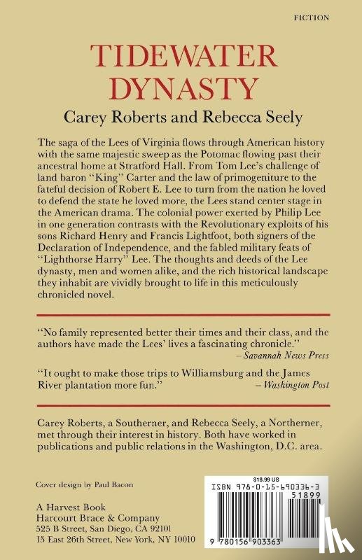 Roberts, Carey, Seely, Rebecca - Tidewater Dynasty