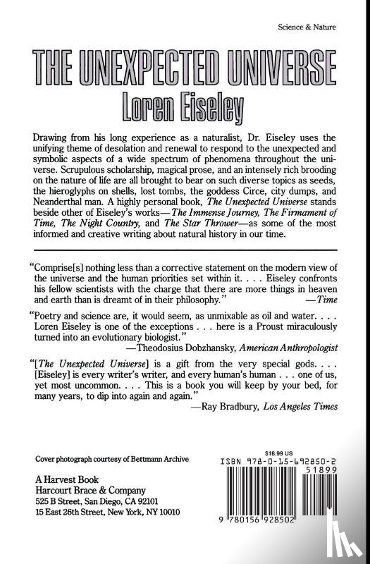 Eiseley, Loren - The Unexpected Universe
