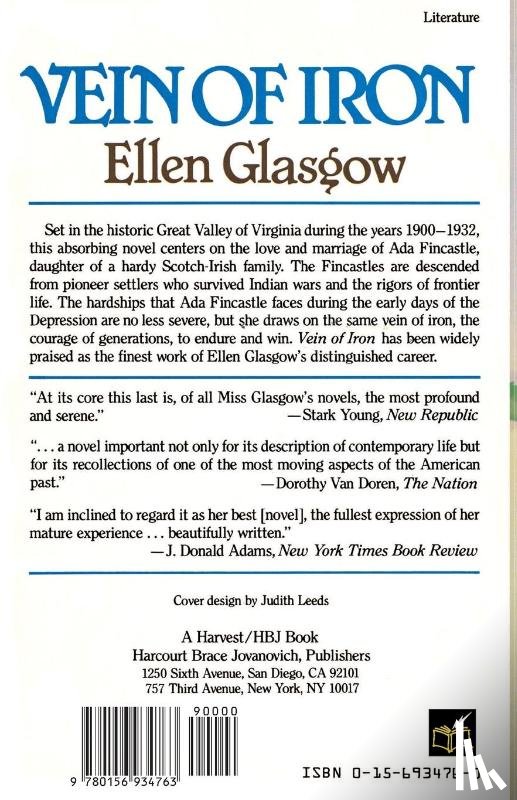Glasgow, Ellen - Vein of Iron