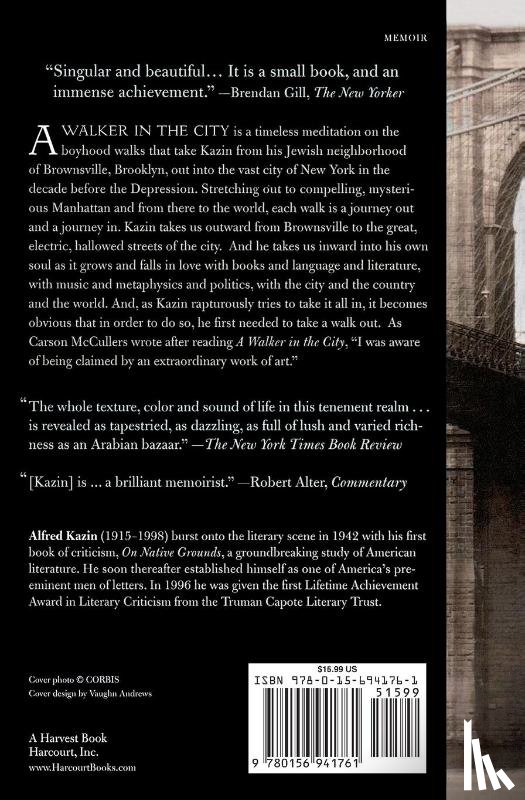 Kazin, Alfred - A Walker in the City