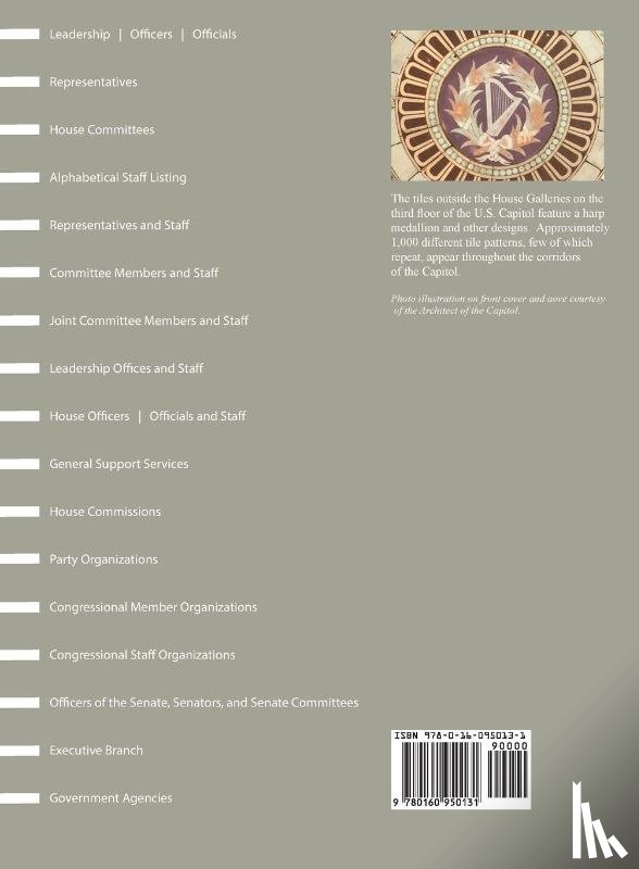  - United States House of Representatives Telephone Directory, 2019