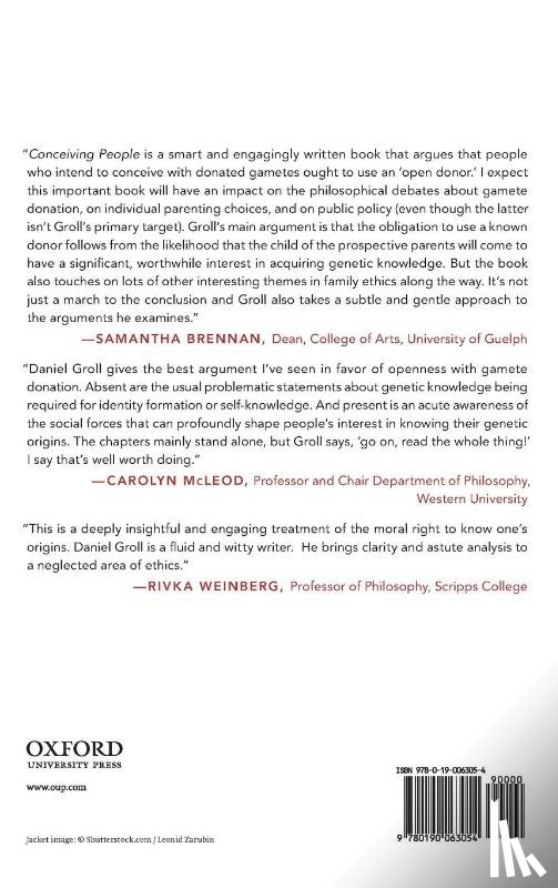 Groll, Daniel (Associate Professor of Philosophy - Conceiving People