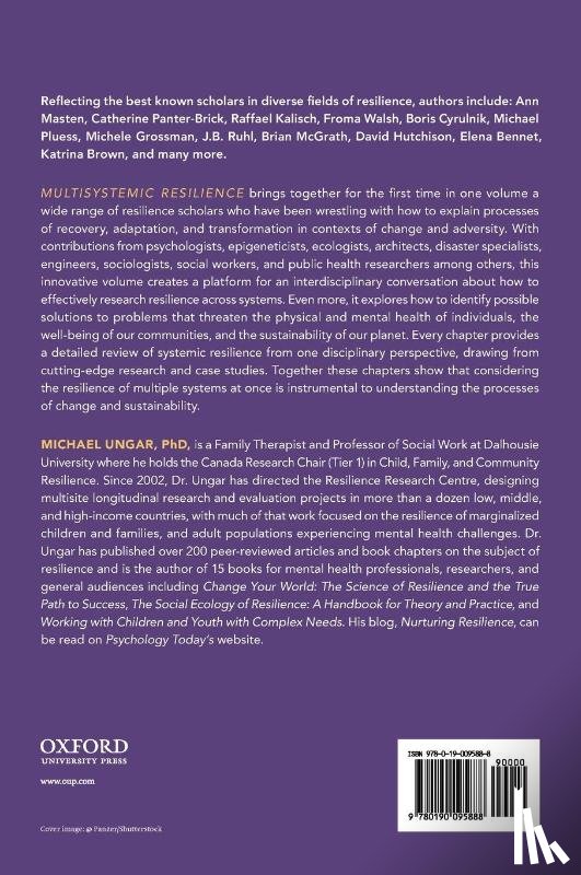 Michael (Canada Research Chair in Child, Family and Community Resilience, Canada Research Chair in Child, Family and Community Resilience, Dalhousie University) Ungar - Multisystemic Resilience