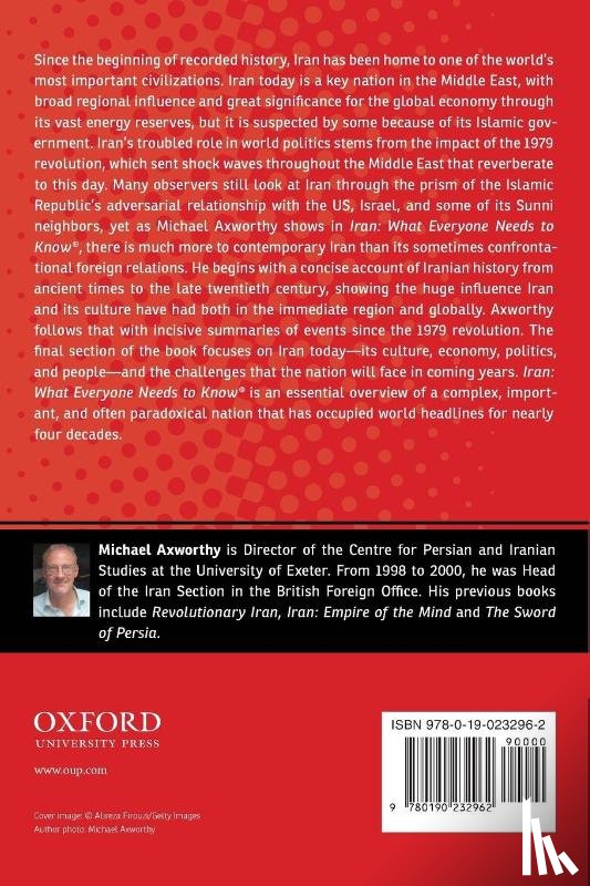 Axworthy, Michael (Senior Lecturer and Director of Center for Persian and Iranian Studies - Iran