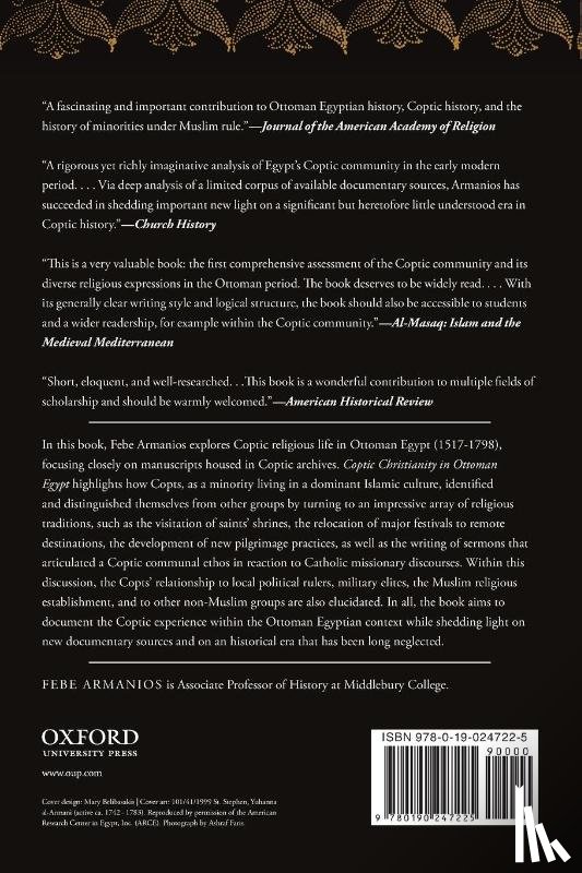 Armanios, Febe (Assistant Professor of History - Coptic Christianity in Ottoman Egypt