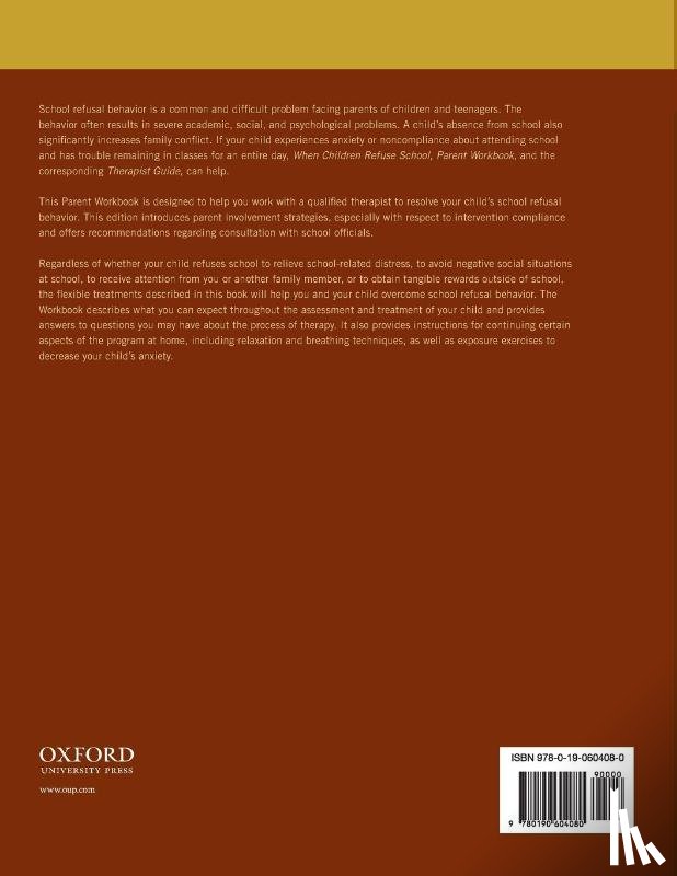 Kearney, Christopher A. (Distinguished Professor, Albano, Anne Marie (Associate Professor of Clinical Psychology in Psychiatry and Director - When Children Refuse School