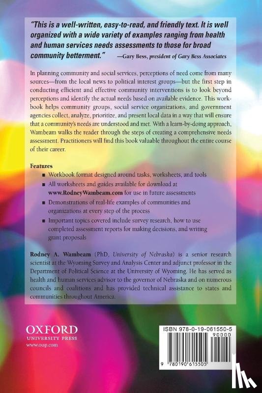 Rodney A. (Senior Research Scientist, Senior Research Scientist, Wyoming Survey and Analysis Center) Wambeam - The Community Needs Assessment Workbook