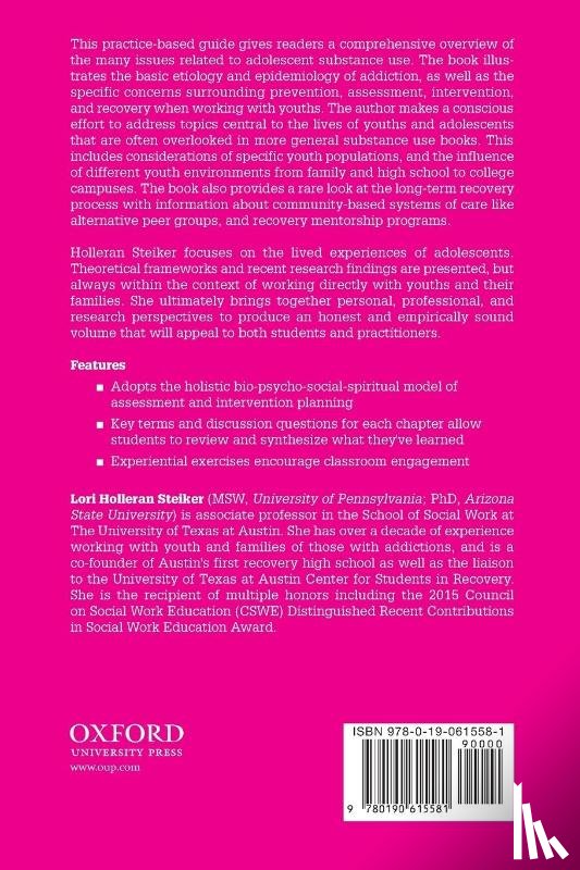 Steiker, Lori Holleran (Associate Professor in the School of Social Work - Youth and Substance Use