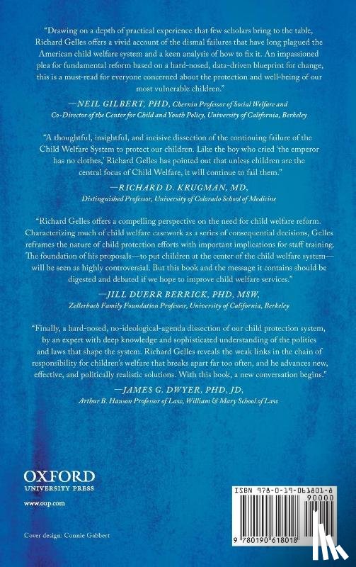 Gelles, Richard (Joanne T. & Raymond H. Welsh Chair of Child Welfare and Family Violence - Out of Harm's Way