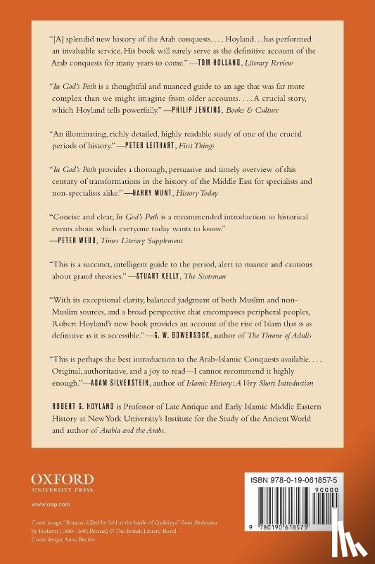 Hoyland, Robert G. (Professor of Late Antique and Early Islamic Middle Eastern HistoryProfessor of Islamic History - In God's Path