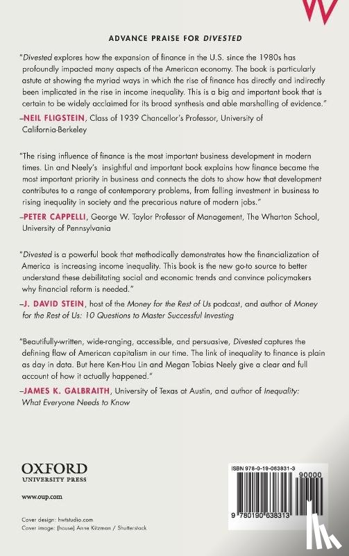 Lin, Ken-Hou (Associate Professor of Sociology, Neely, Megan Tobias (Postdoctoral Fellow - Divested