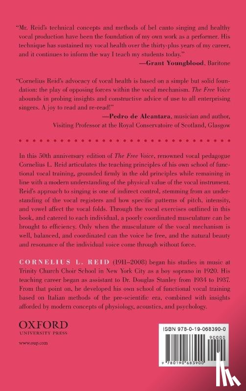 Reid, Cornelius L. (Vocal Pedagogue - The Free Voice