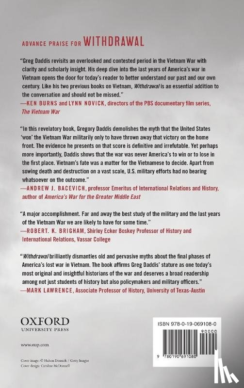 Daddis, Gregory A. (Professor of History - Withdrawal