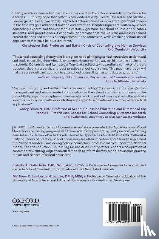  - Theories of School Counseling Delivery for the 21st Century