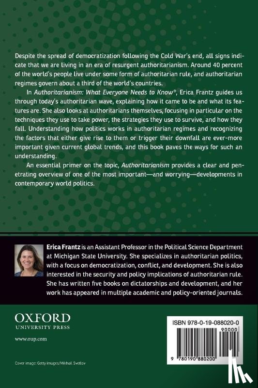 Frantz, Erica (Associate Professor of Political Science - Authoritarianism