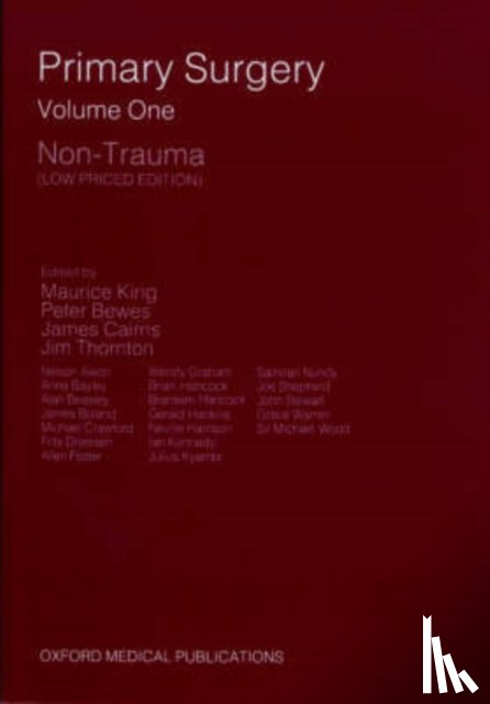  - Primary Surgery: Volume 1: Non-Trauma