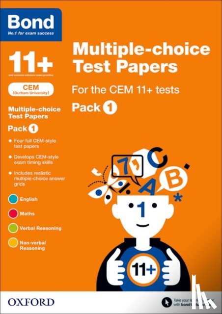 Hughes, Michellejoy, Bond 11+ - Bond 11+: Multiple-choice Test Papers for the CEM 11+ Tests Pack 1