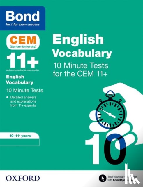 Jenkins, Christine, Bond 11+ - Bond 11+: CEM Vocabulary 10 Minute Tests: Ready for the 2025 exam