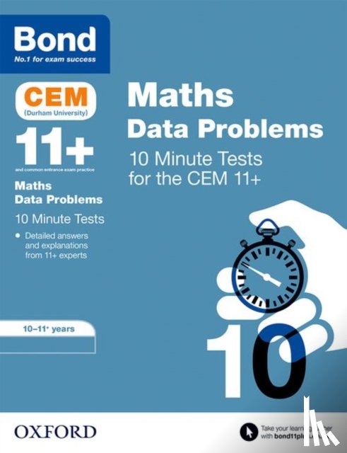 Clare, Giles, Bond 11+ - Bond 11+: CEM Maths Data 10 Minute Tests: Ready for the 2025 Cambridge Select Insight exam