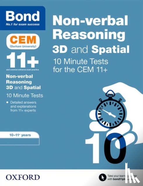 Adams, Lynn, Bond 11+ - Bond 11+: CEM 3D Non-Verbal Reasoning 10 Minute Tests