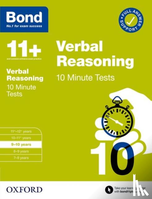 Down, Frances, Bond 11+ - Bond 11+: Bond 11+ 10 Minute Tests Verbal Reasoning 9-10 years: For 11+ GL assessment and Entrance Exams