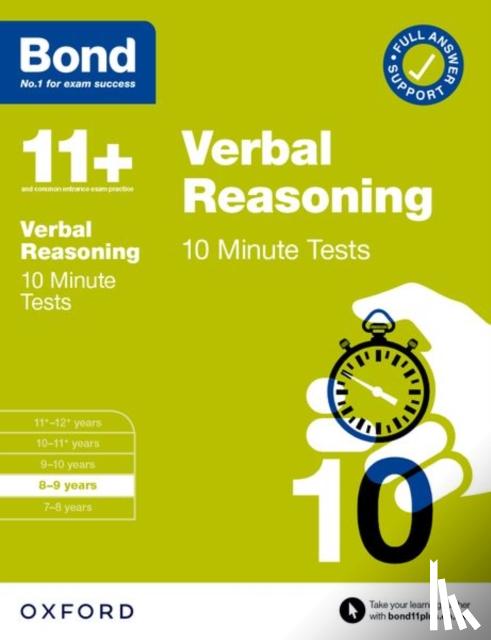 Down, Frances, Bond 11+ - Bond 11+: Bond 11+ Verbal Reasoning 10 Minute Tests with Answer Support 8-9 years