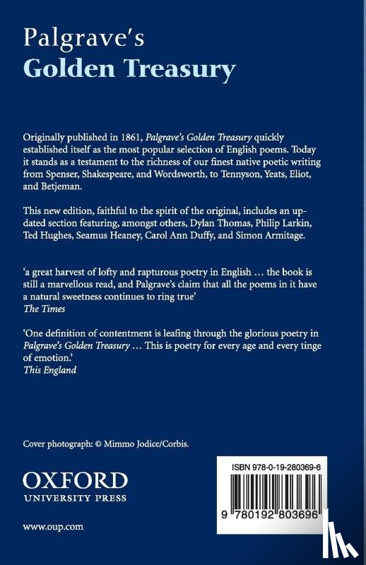 - Palgrave's Golden Treasury