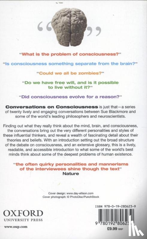 Blackmore, Susan (Freelance writer - Conversations on Consciousness