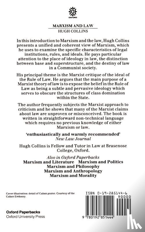Collins, Hugh (Professor of Law - Marxism and Law