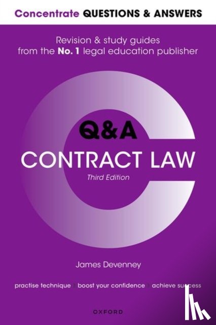 Devenney, James (Head of School and Professor of Transnational Commercial Law - Concentrate Questions and Answers Contract Law