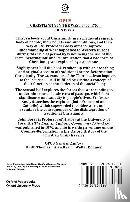 Bossy, John - Christianity in the West, 1400-1700