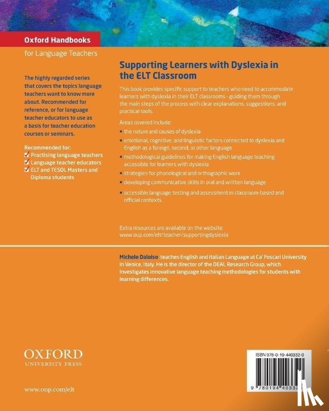 Daloiso, Michele - Supporting Learners with Dyslexia in the ELT Classroom