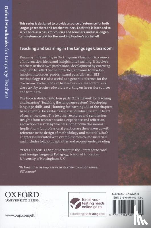 Hedge, Tricia - Teaching and Learning in the Language Classroom