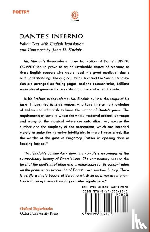 Dante Alighieri - The Divine Comedy: I. Inferno