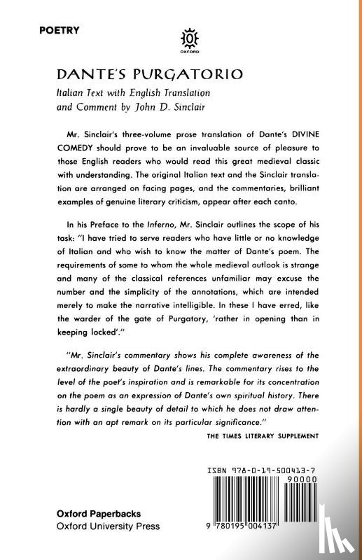 Dante Alighieri - The Divine Comedy: II. Purgatorio