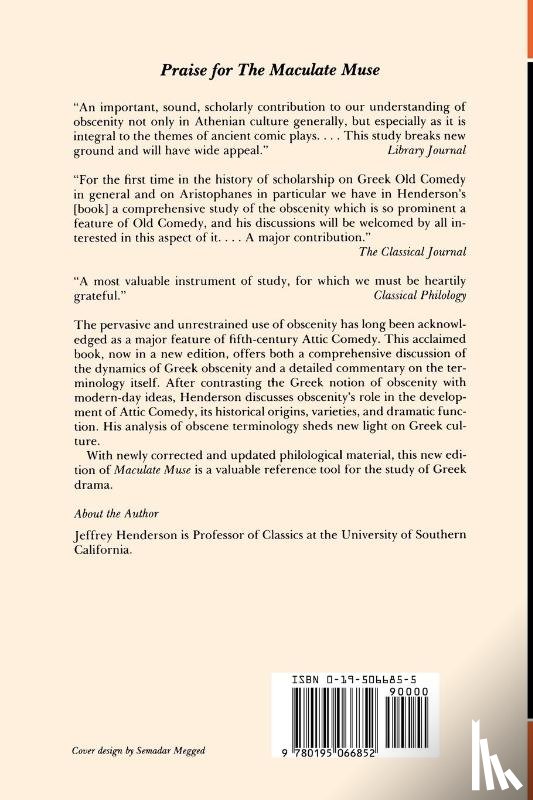 Henderson, Jeffrey (Professor of Classics - Maculate Muse 2e