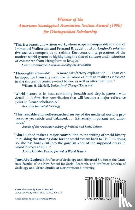 Abu-Lughod, Janet L. (Visiting Professor of Sociology and Historical Studies - Before European Hegemony