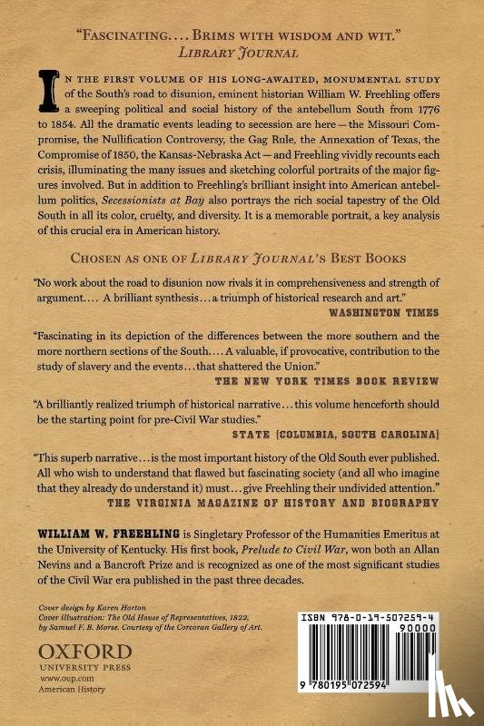 Freehling, William W. (Professor of History - The Road to Disunion, Volume I
