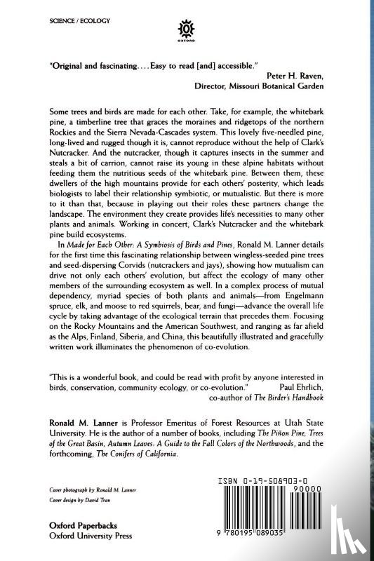 Lanner, Ronald M. (Professor - Made for Each Other