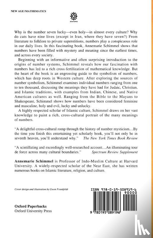 Schimmel, Annemarie (Professor of Indo-Muslim Culture - The Mystery of Numbers