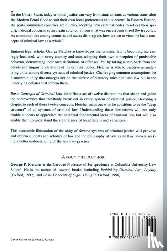 Fletcher - Basic Concepts of Criminal Law