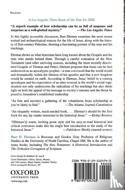 Ehrman, Bart D. (Associate Professor - Jesus, Apocalyptic Prophet of the New Millennium