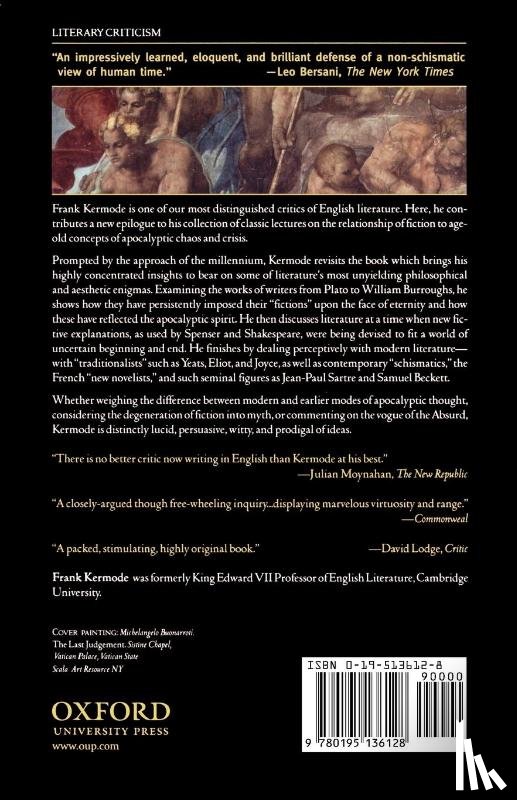 Kermode, Frank (King Edward VII Professor of English Literature - The Sense of an Ending