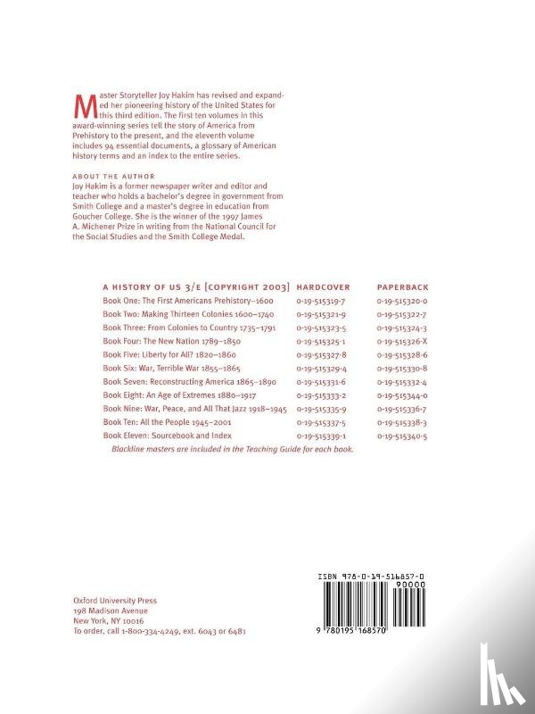 Hakim - All the People: A History of US Book 10