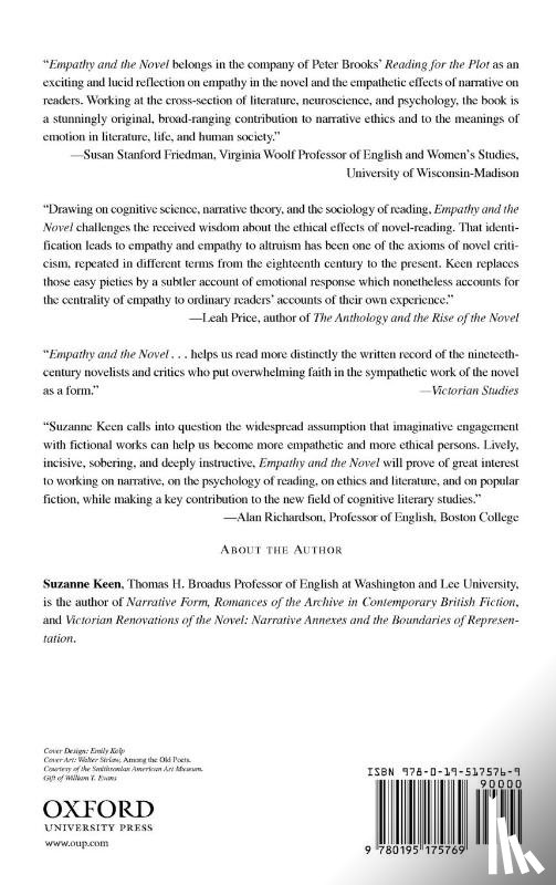 Keen, Suzanne (Broadus Professor of English - Empathy and the Novel