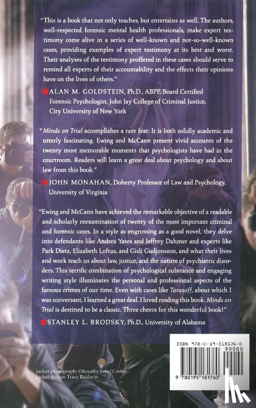 Ewing, Charles Patrick (Forensic Psychologist, McCann, Joseph T. (Clinical Psychologist - Minds on Trial