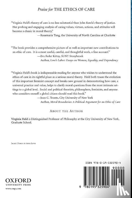 Held, Virginia (Distinguished Professor of Philosophy - The Ethics of Care